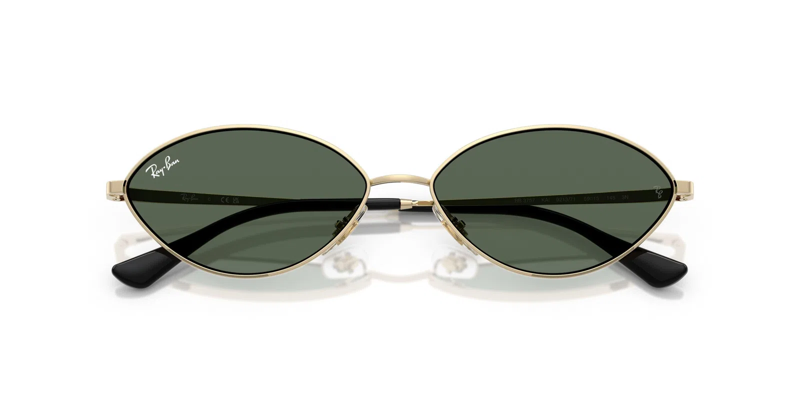 Ray-Ban Kai 3757 Sunglasses - Pale Gold - view 43